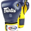 Fairtex BGV9 Боксерские Перчатки Мексиканский Стиль "Heavy Hitter's" Сине-Желтые